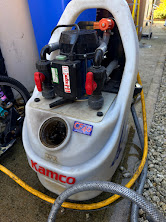 Kamco powerflushing machine used to clean a central heating system